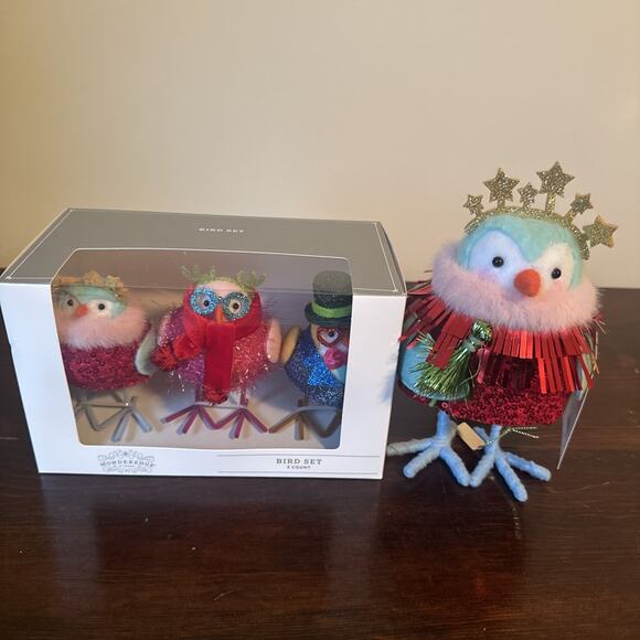 NEW Target Wondershop Featherly Friends Christmas Tinsel Tidings 6 Birds 2 Sizes - Picture 16 of 16